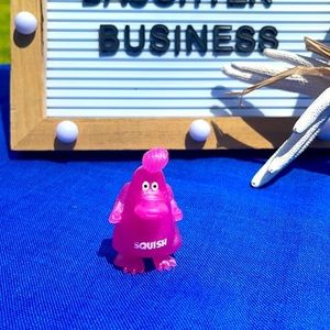 Vintage SQUISH toy purple/pink